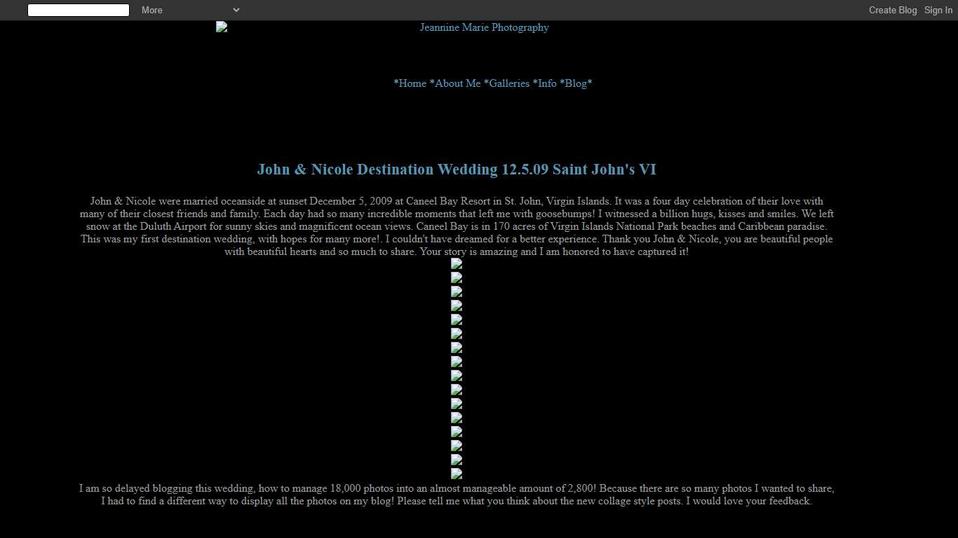 Jeannine Marie Photography: John & Nicole Destination Wedding 12.5.09 Saint John's VI